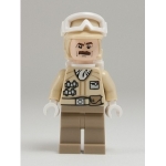 Minifig sw425 : Soldat rebelle (moustache, Hoth) (9509)