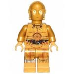 Minifig sw700 : C-3PO (câbles, jambes décorées, 75136)