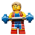 Minifig tgb007 : L'haltérophile